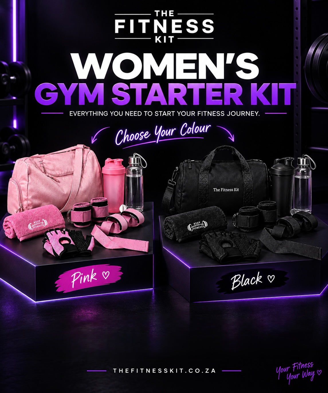 The Fitness Kit™ Women's Gym Starter Kit