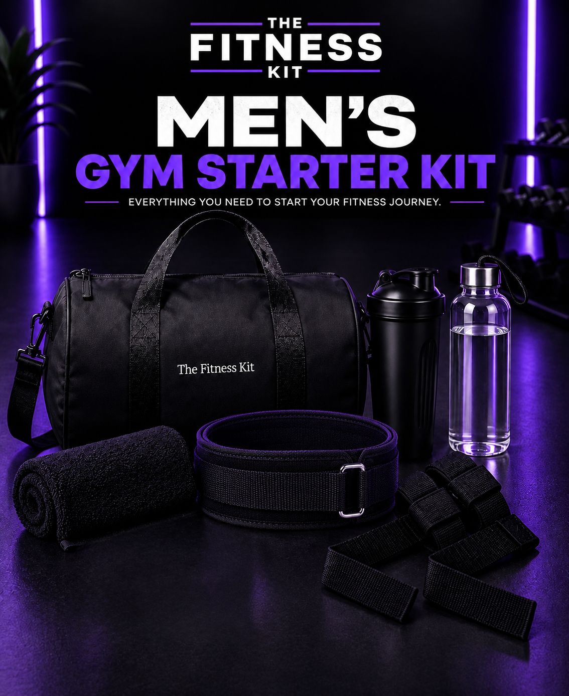 The Fitness Kit™ Men's Gym Starter Kit